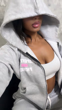 Load image into Gallery viewer, Thunder Pink Property Of Prerich Zip Tracksuit
