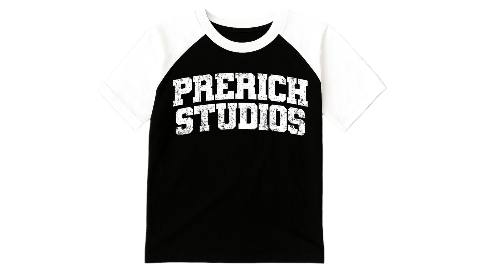 STUDIOS PANEL TEE - BLACK/WHITE