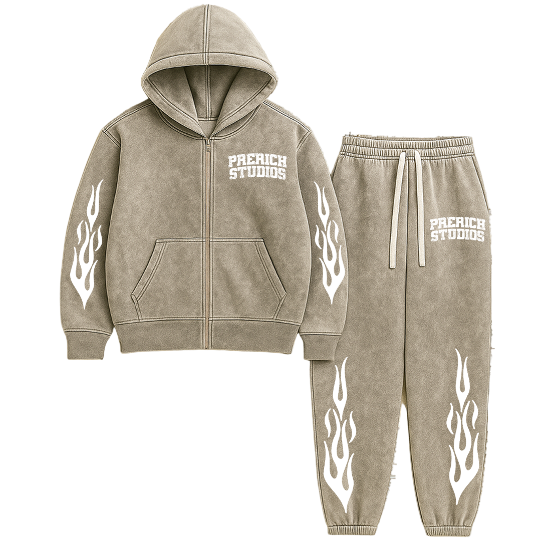 UP IN FLAMES SET - STONE GREY