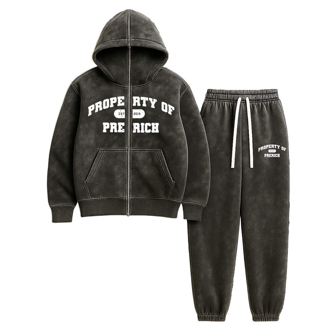 SIGNATURE APPLIQUÉ SET - WASHED GREY