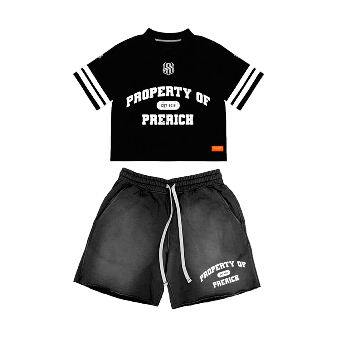 PRERICH REFLECTIVE JERSEY SET - BLACK